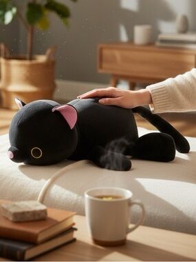 Zuru Hug-a-Lumps Luna Black Cat Weighted Sensory Plush – Large 15"